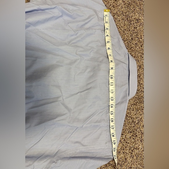 Nordstrom Men's Shop Smartcare Traditional Fit Dress Shirt - Blue Striped - Picture 11 of 11